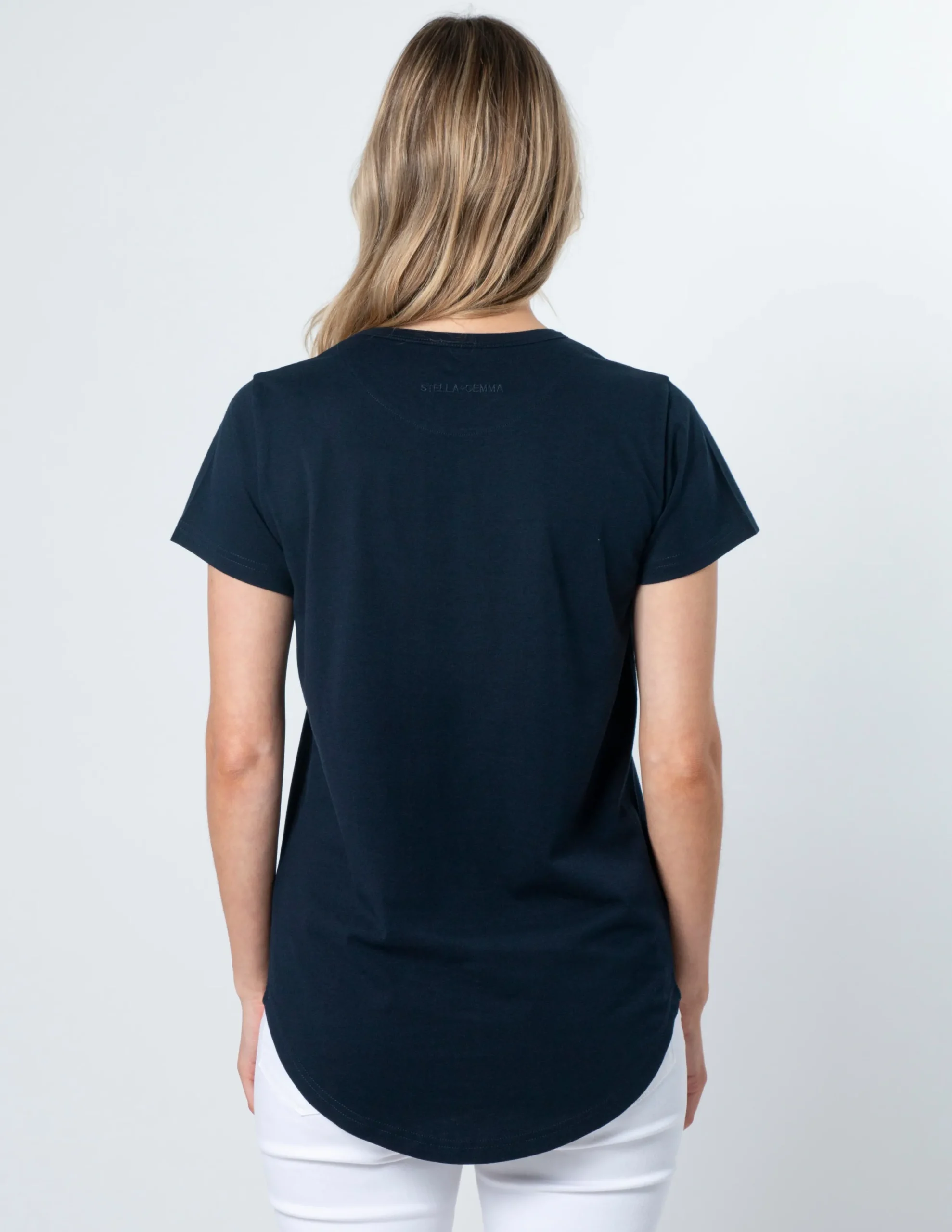 T-Shirt - Navy Geo
