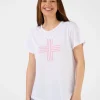 T-Shirt - White Blush Cross