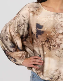 Verity Blouse - Winter Watercolour