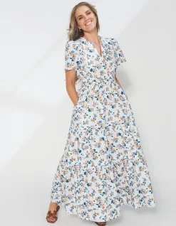 Vittoria Dress - Birdcage Blue