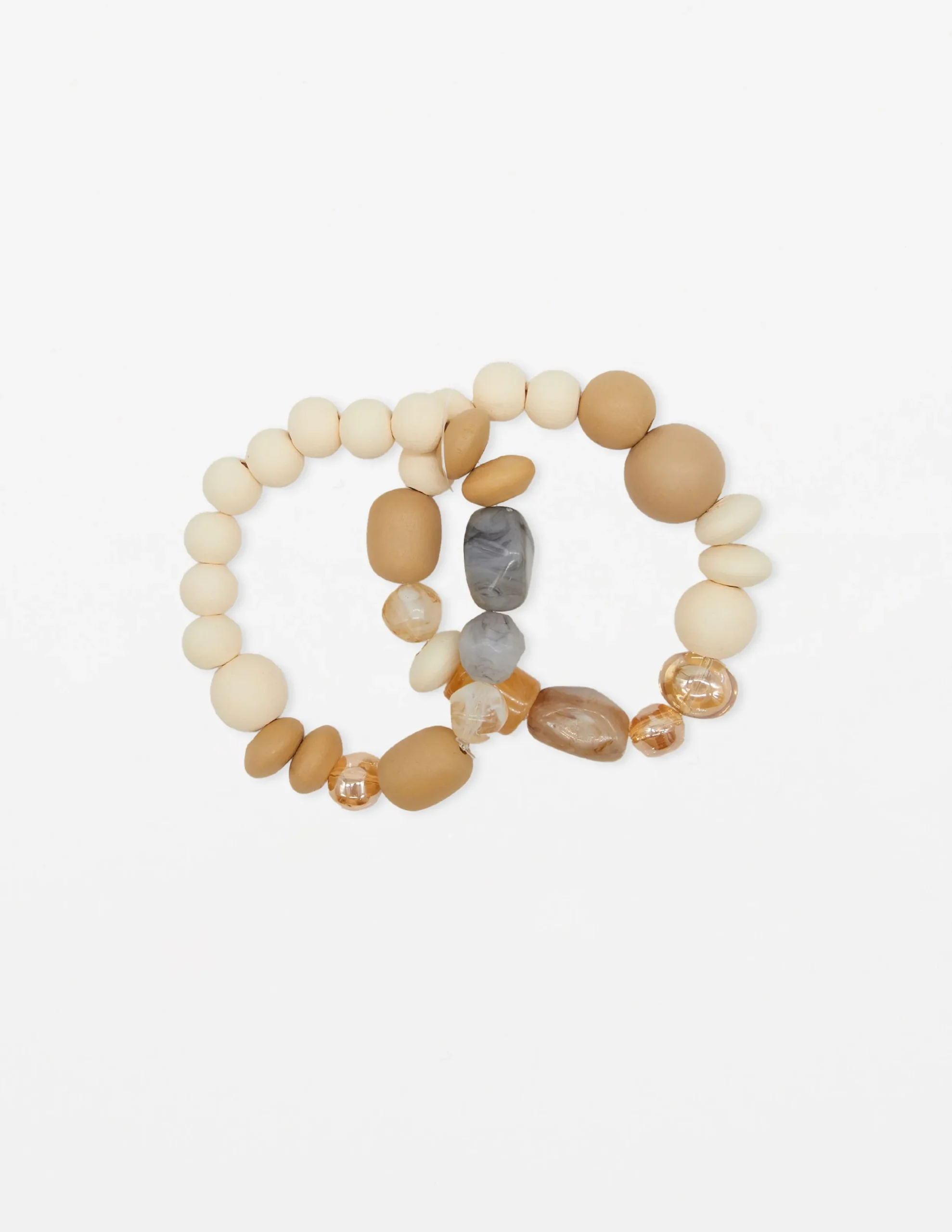 Wooden & Stone Multi Bead Bracelet